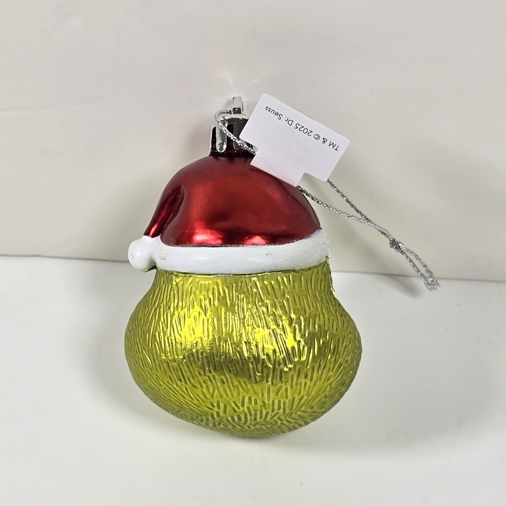 Grinch Christmas Ornament with Santa Hat Nwt - Picture 2 of 2